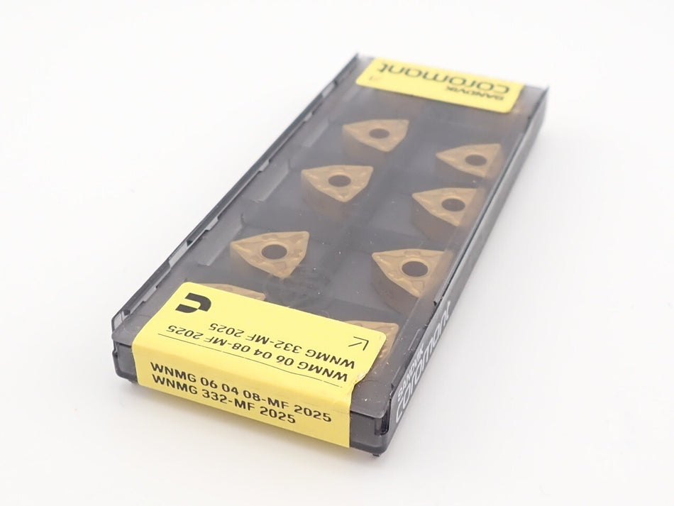 Sandvik WNMG 332-MF 2025 Carbide Insert 06 04 08-MF (Pack of 10)