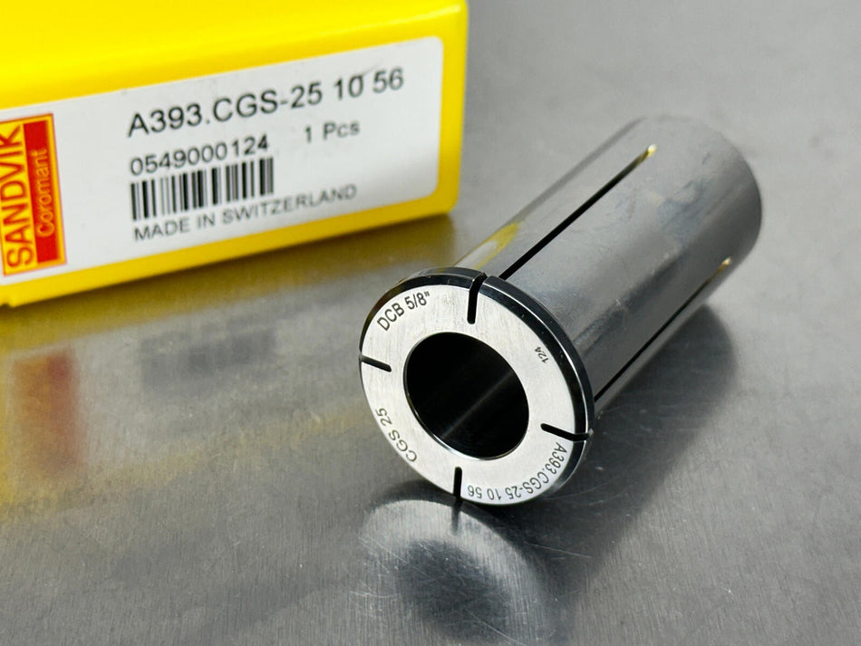 Sandvik 5/8" Cylindrical Sleeve 25mm Hydraulic Chuck Collet A393.CGS-25 10 56