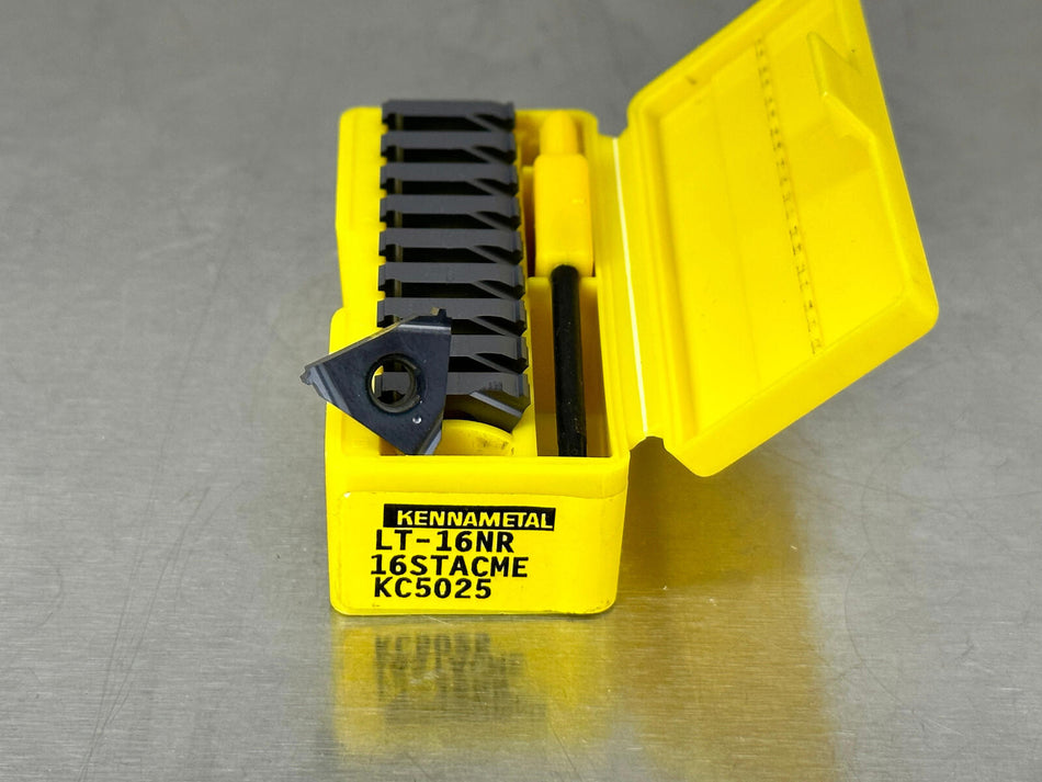 Kennametal LT-16NR 16 STACME KC5025 Carbide Insert Threading  (Pack of 10)