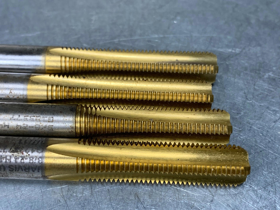 3/8-24 GH4 Jarvis Tap, 4 Flute Straight, Bottom, 3" OAL, TiN Coated (Lot of 4)