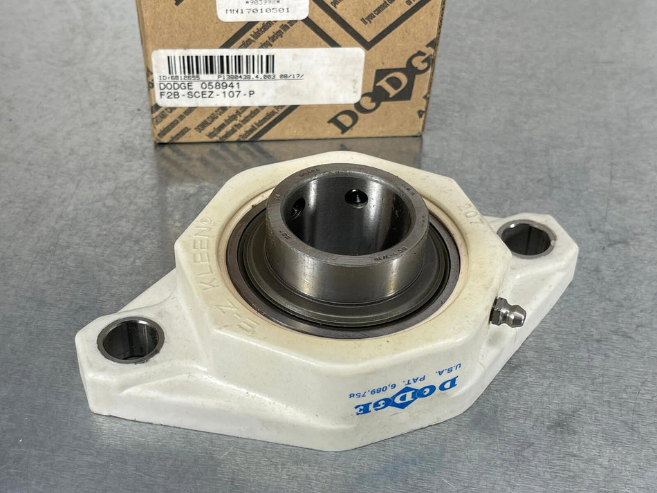 Dodge F2B-SCEZ-107-P Flange Mount Ball Bearing Polymer Housing 1-7/16" Bore