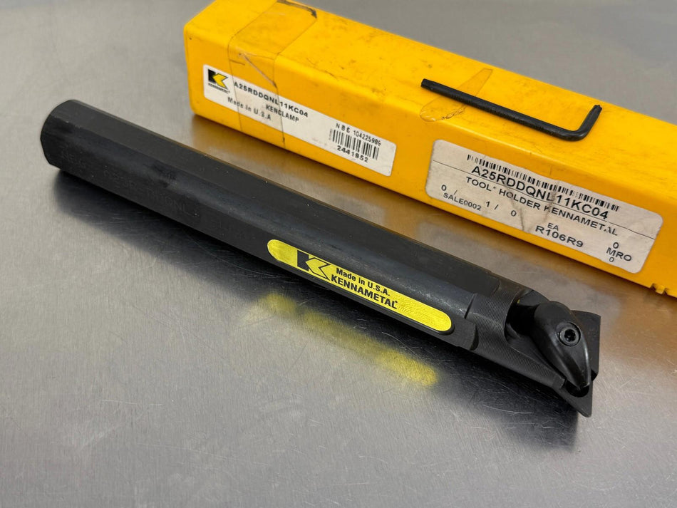 Kennametal A25R-DDQNL11 KC04 Indexable Boring Bar 25mm DNMG Insert