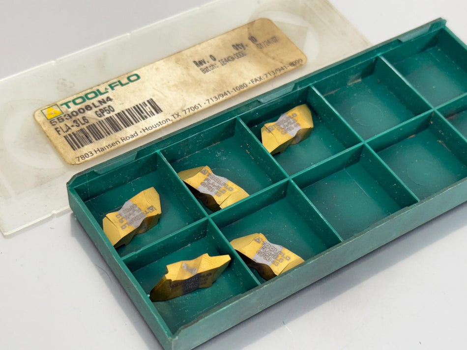 Tool-Flo FLA-3L6 GP50 Carbide Insert Threading (Pack of 5)