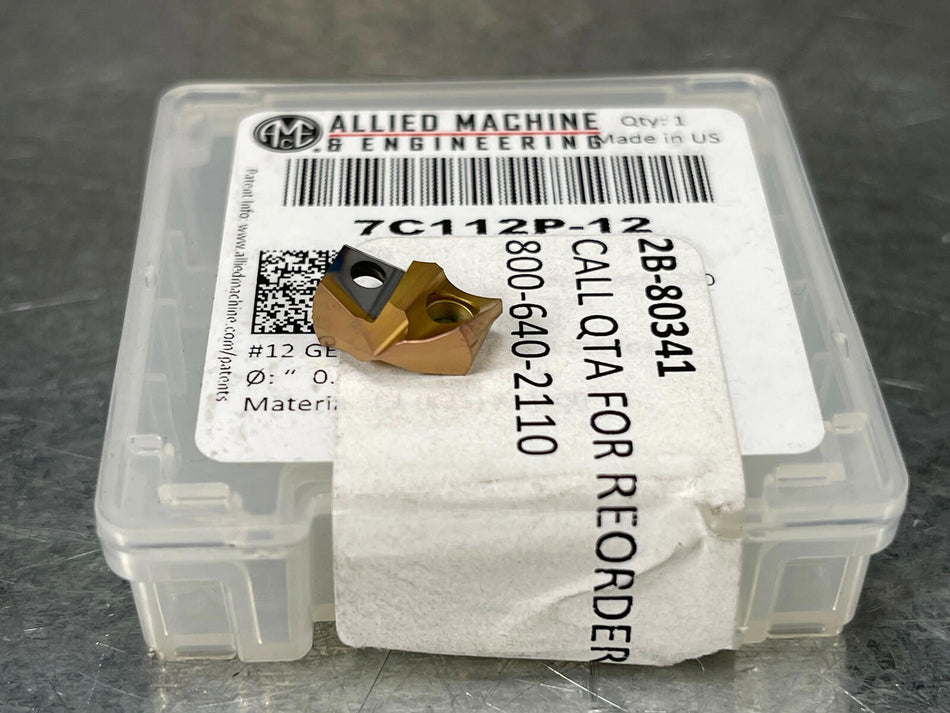 AMEC 12mm Carbide Spade Drill Insert 12 GEN3 XT C1 Gen3Sys 7C112P-12