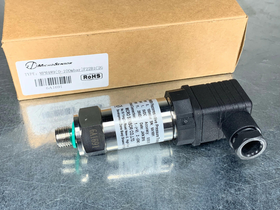 MPM489 Pressure Transmitter Analog Output MicroSensor MP489F22B1C2G