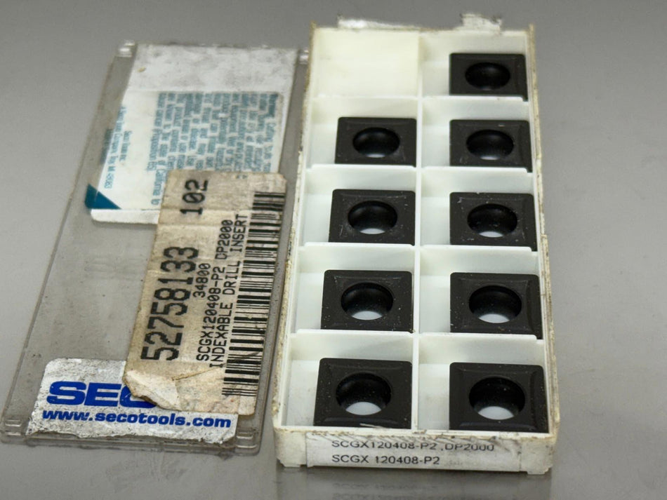 Seco SCGX120408-P2 DP2000 Carbide Insert 34800 (Pack of 9)