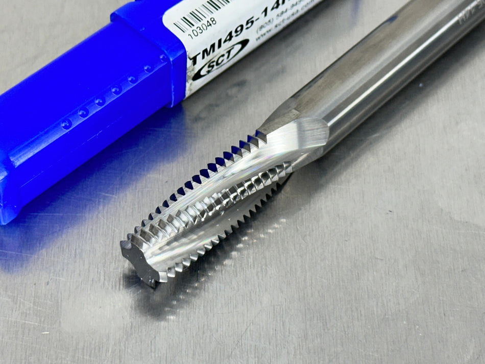 SCT 3/4-14 Carbide Thread Mill Helical 4 Flute TMI495-14H