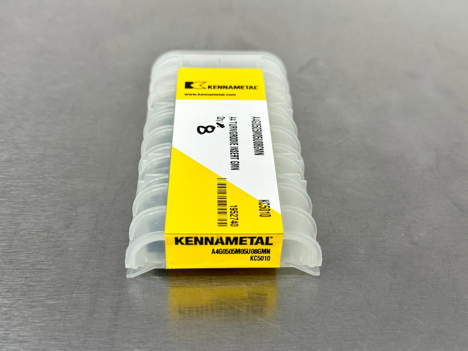 Kennametal A4G0505M05U08GMN KC5010 Carbide Insert (Pack of 8)