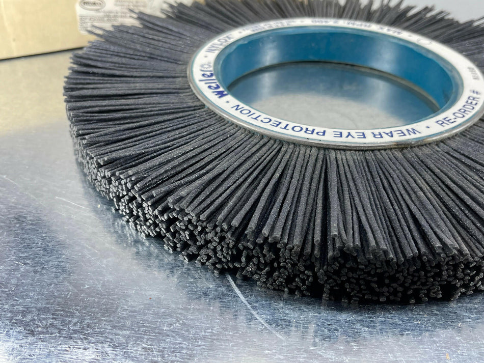 Weiler 85050 12" Nylox Wheel 80 Grit 5-1/4" Abror Hole