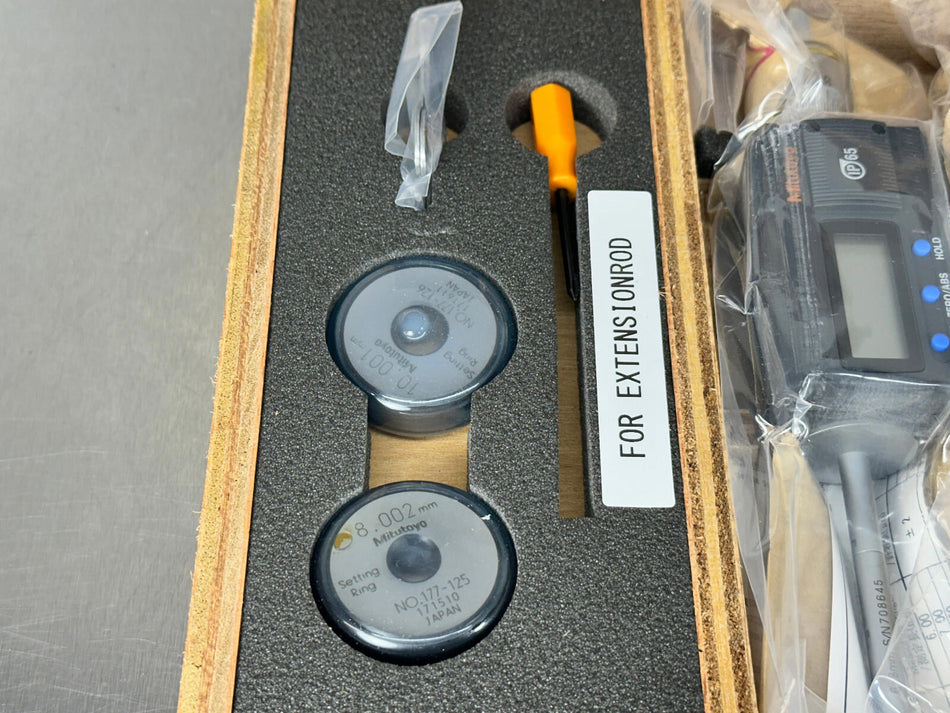 Mitutoyo 468-981 Digimatic Holtest Internal Bore Micrometer Gage Set 6-12mm