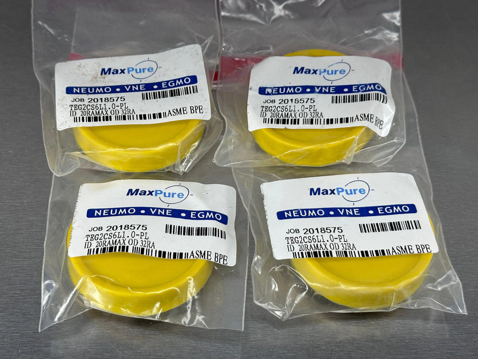 (4) MaxPure VNE 1" Short Clamp Weld Ferrule TEG2CS6L1.0-PL