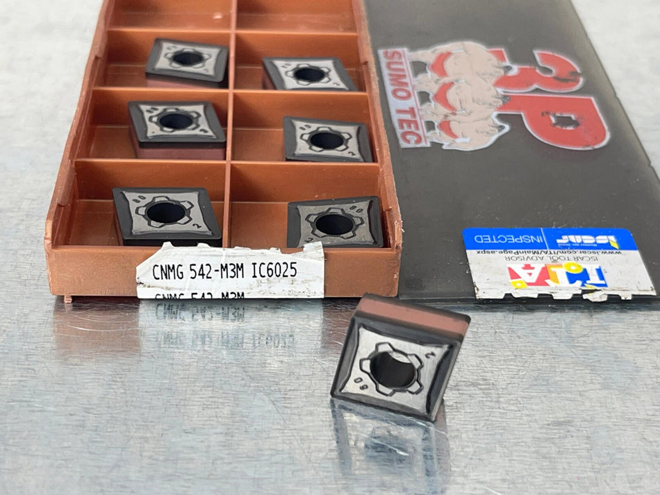 Iscar CNMG 542-M3M IC6025 Carbide Insert 160608-M3M (Pack of 7)