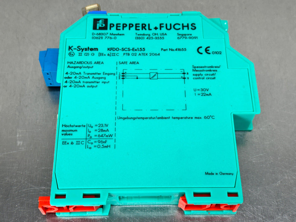 Pepperl+Fuchs KFD0-SCS-Ex1.55 Current Driver Repeater K-System