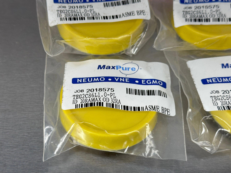 (4) MaxPure VNE 1" Short Clamp Weld Ferrule TEG2CS6L1.0-PL