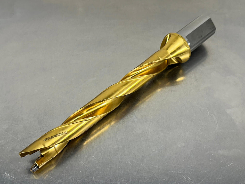 Ingersoll TD2400192B7R01 Indexable Tip Drill 24mm 8xD Gold Twist 3212810