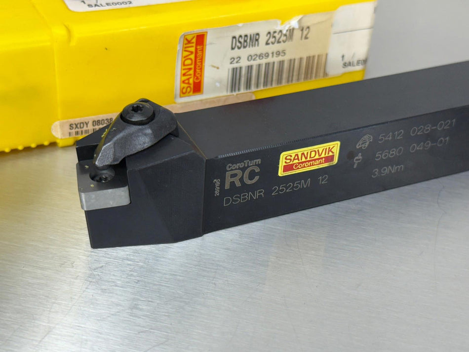 Sandvik DSBNR 2525M 12 Indexable Lathe Tool Holder Turning SNMG Insert