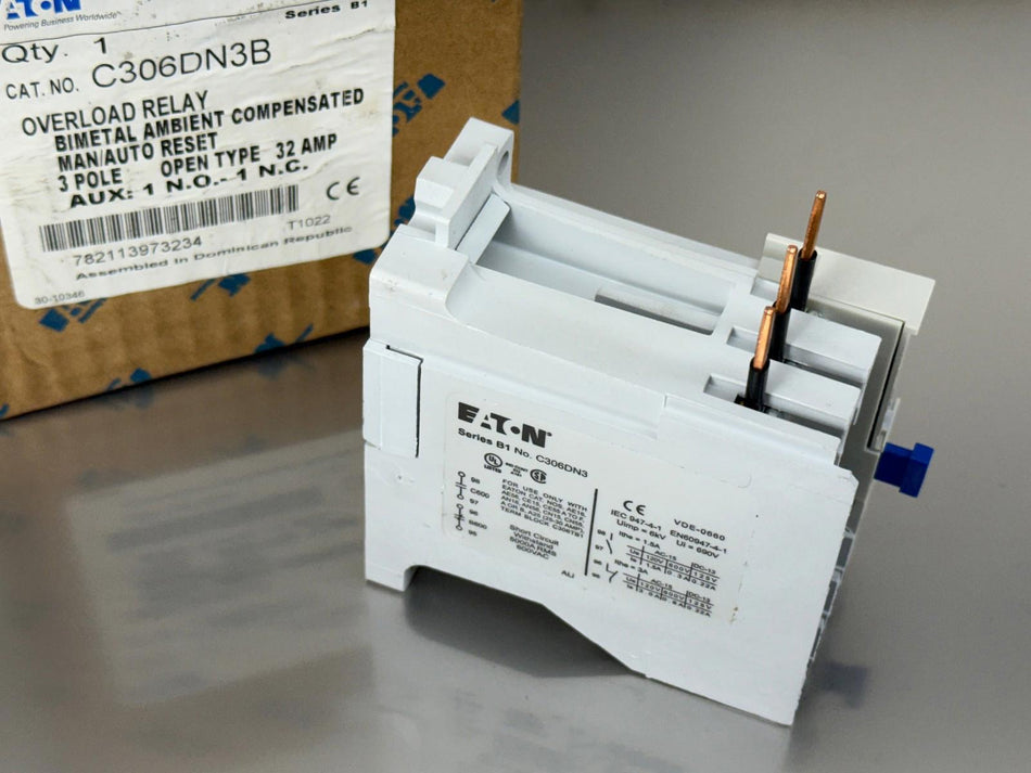 Eaton C306DN3B Overload Relay 3-Pole, 32A