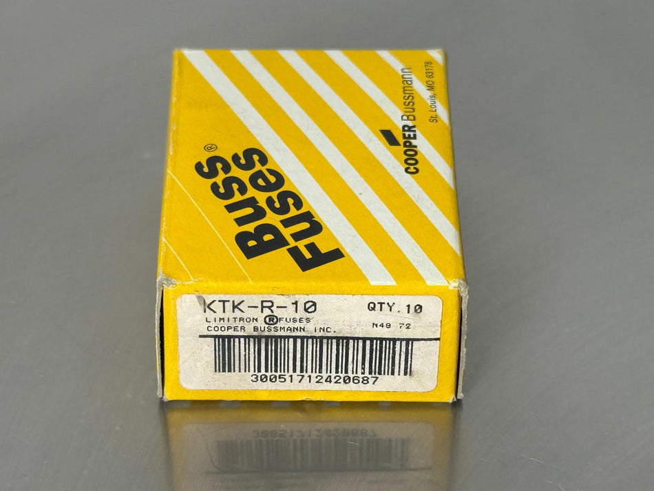 Bussmann KTK-R-10 Fuse 10A Buss Limitron (Box of 10)