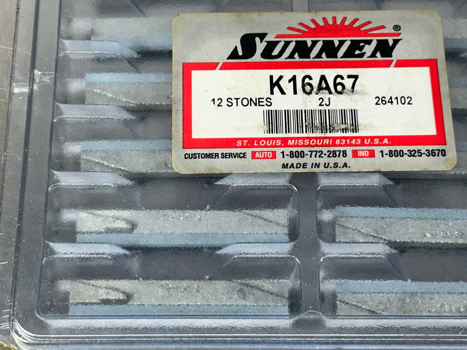 Sunnen K16-A67 Honing Stones 280 Grit Aluminum Oxide (Pack of 12)