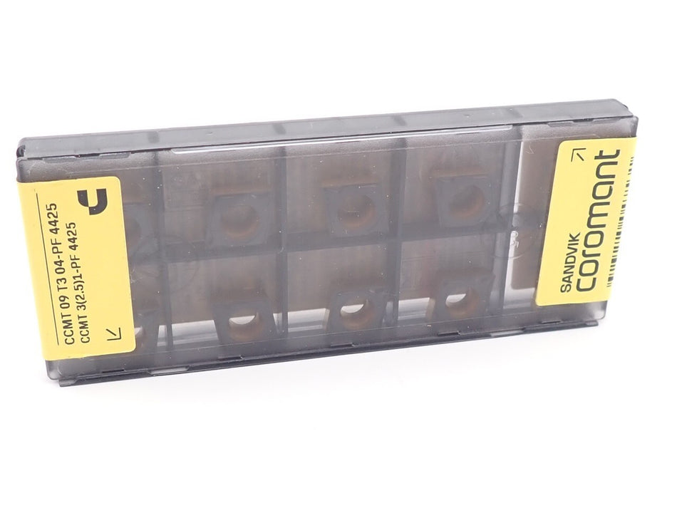 Sandvik CCMT 3(2.5)1-PF 4425 Carbide Insert 09 T3 04-MF (Pack of 10)