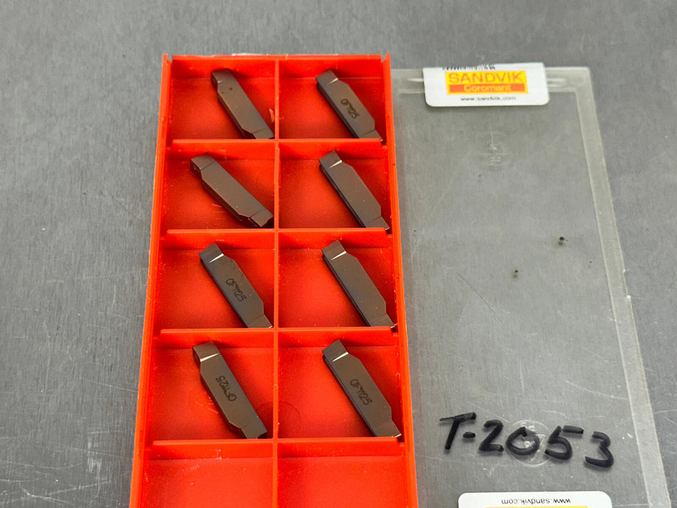 Sandvik N123HF2-0400-0004-GF 1125 Carbide Insert CoroCut 1-2 (Pack of 8)