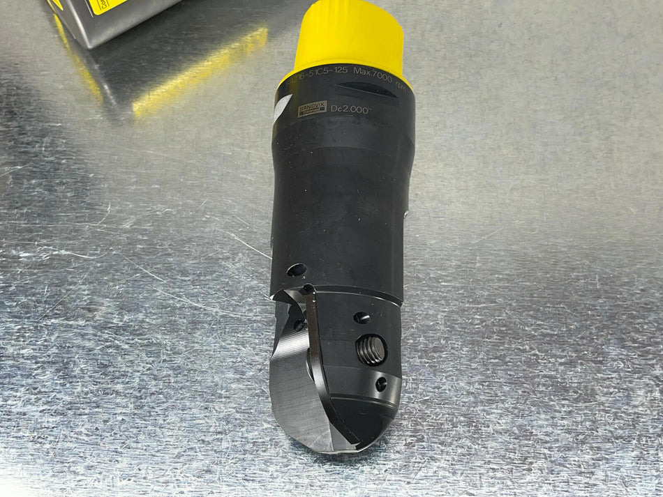 Sandvik RA216-51C5-125 Indexable Ball Nose 2" Milling Cutter C5 Capto