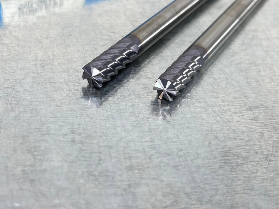 (2) Kyocera SGS 8mm Carbide End Mill 6 Flute 8 x 8 x 18 x 100 46141