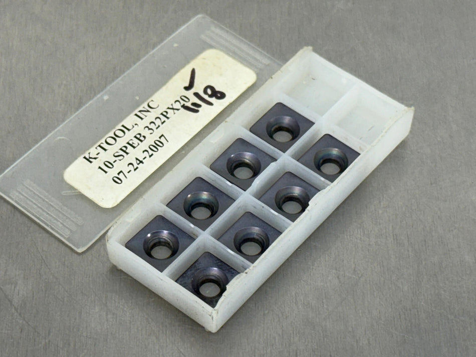 K-Tool SPEB-322P X20 Carbide Insert (Pack of 8)