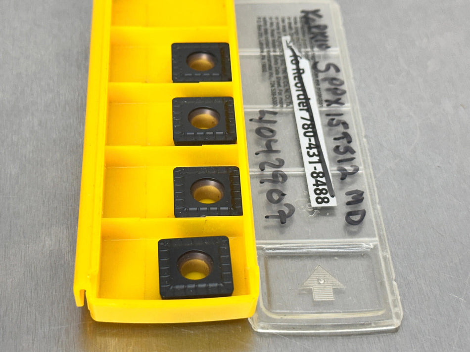 Kennametal SPPX15T512MD KCPK10 Carbide Insert (Pack of 4)