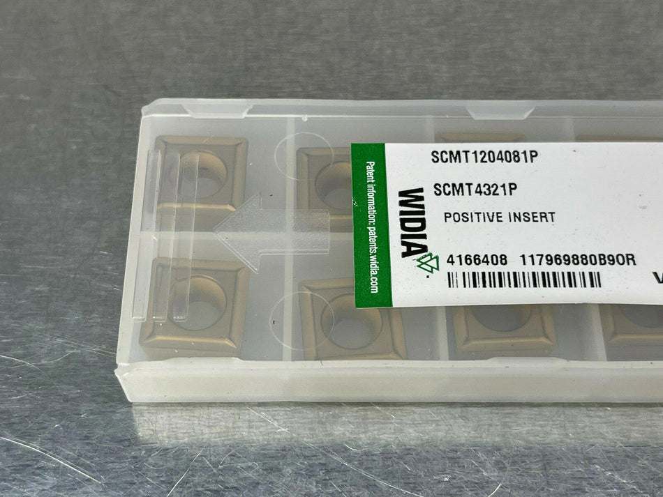 Widia SCMT4321P TN15M Carbide Insert VariTurn SCMT 1204081P (Pack of 10)