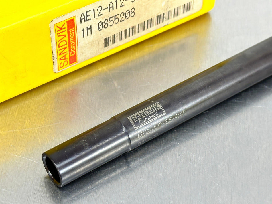 Sandvik AE12-A12-SS045 Coromant EH Adapter E12 to 1/2" Cylindrical Shank