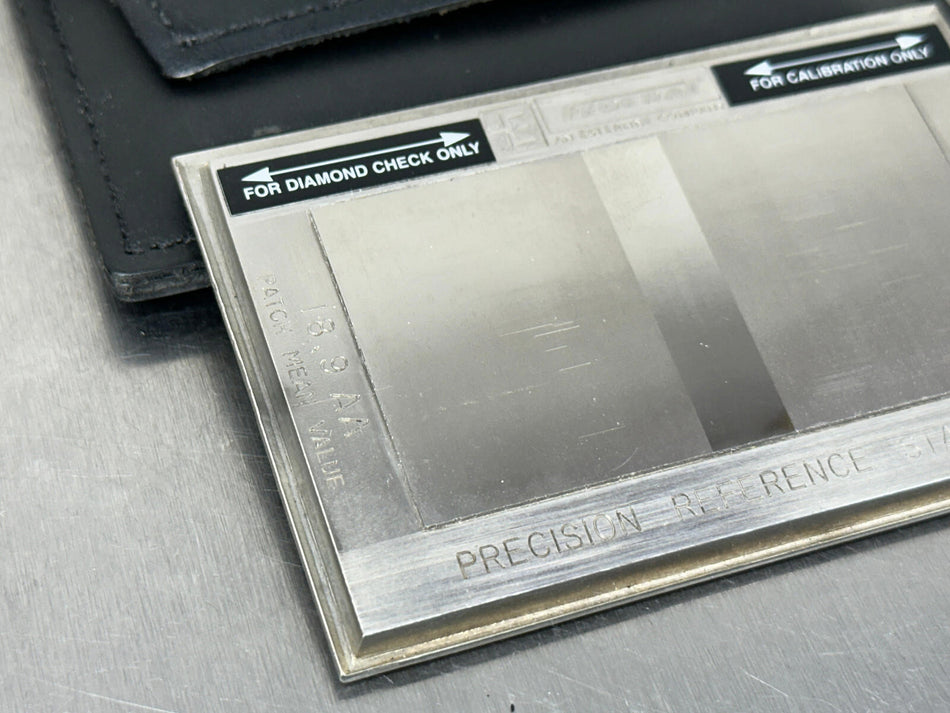 Federal Precision Roughness Standard Diamond Check 18.9 AA , 119.5 AA