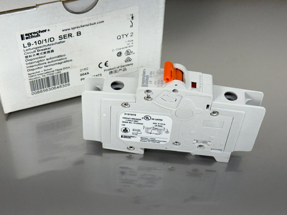 Sprecher + Schuh L9-10/1/D Circuit Breaker 1-Pole