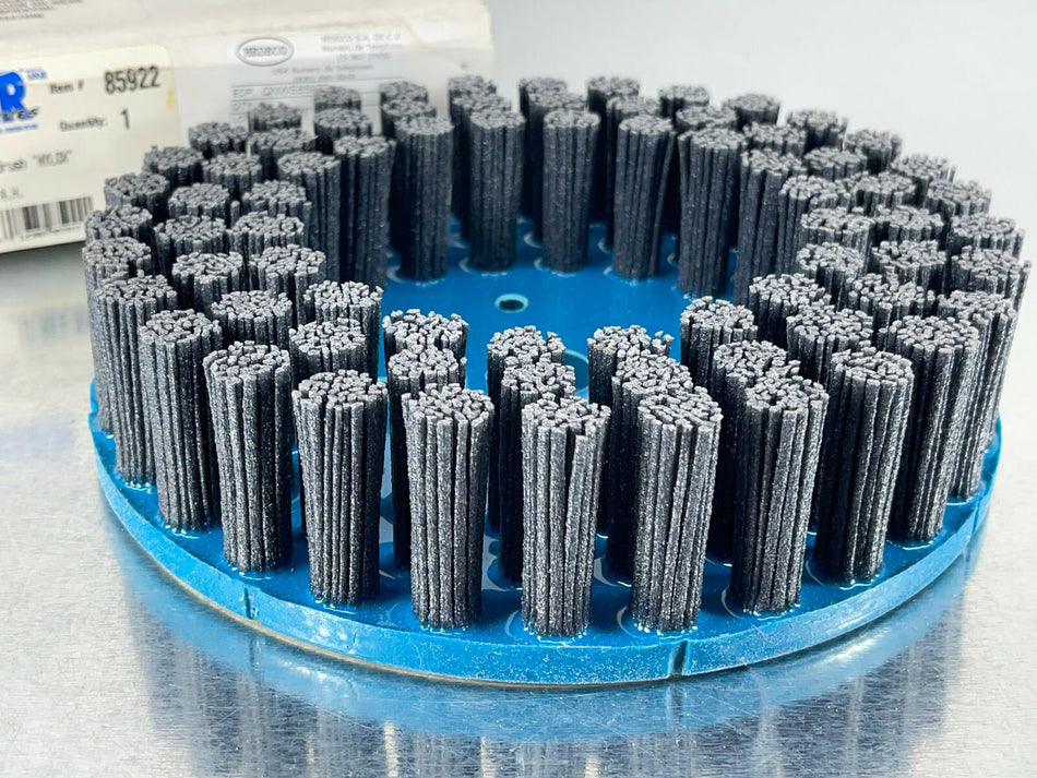 Weiler 85922 Nylox Disc Brush 8" 80 Grit 7/8" Arbor Rectangular Filament