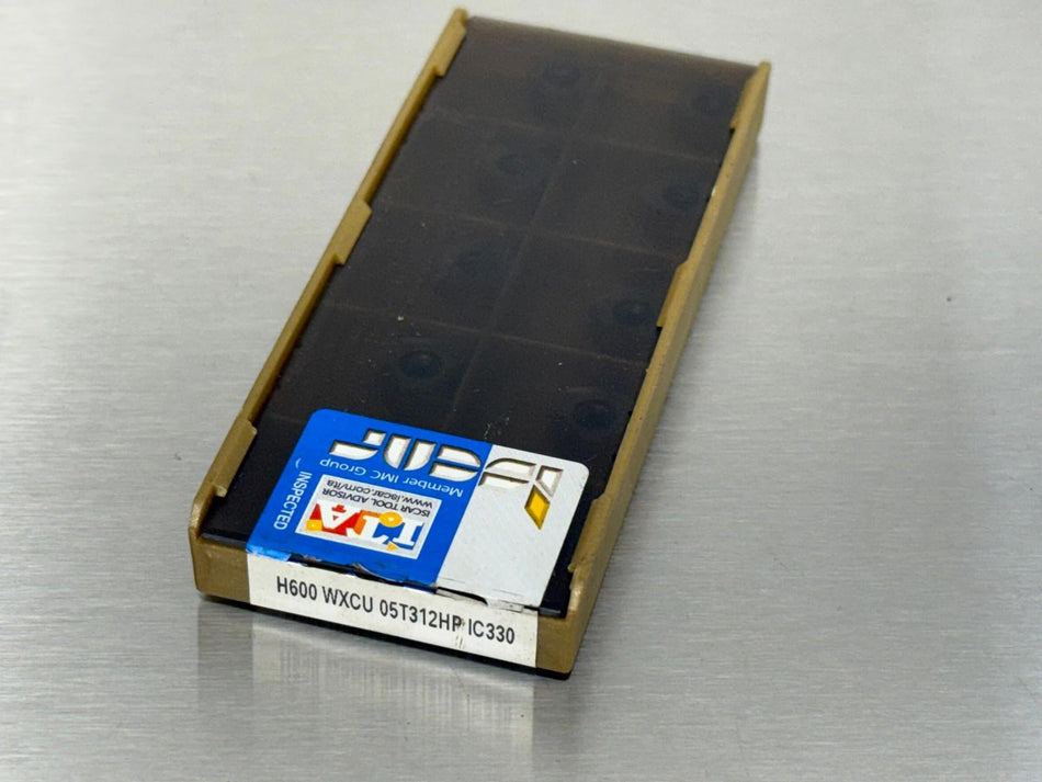 Iscar H600 WXCU 05T312HP IC330 Carbide Insert (Pack of 10)