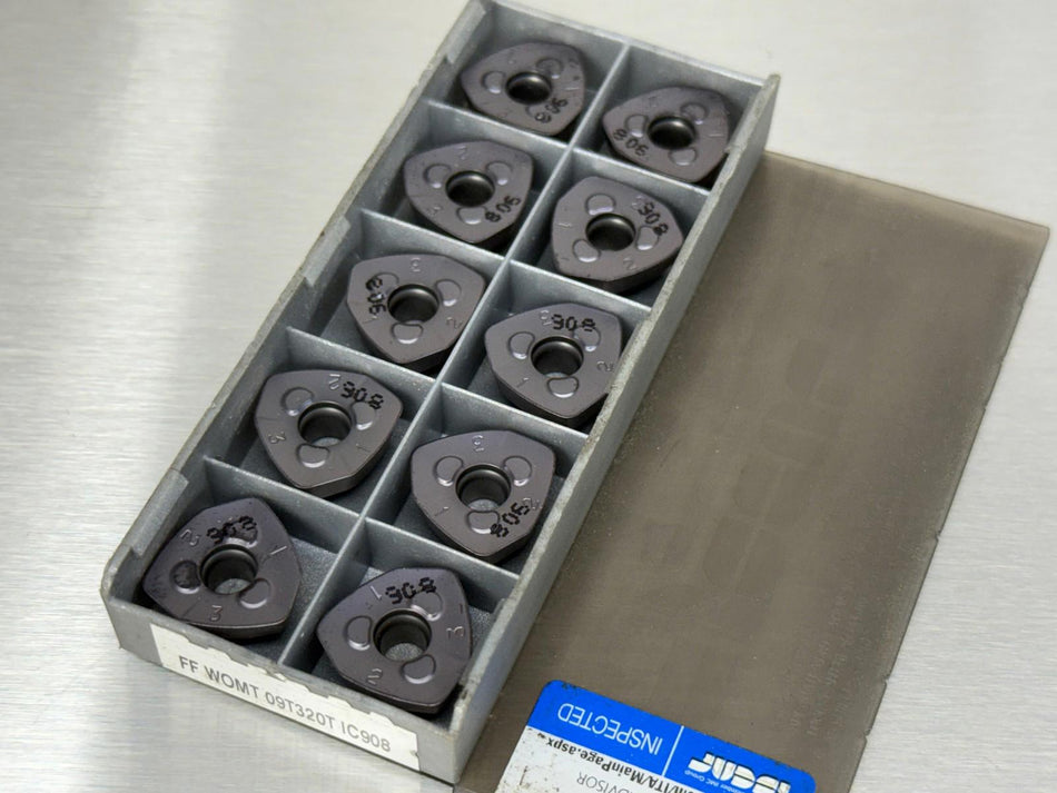 Iscar FF WOMT 09T320T IC908 Carbide Insert (Pack of 10)