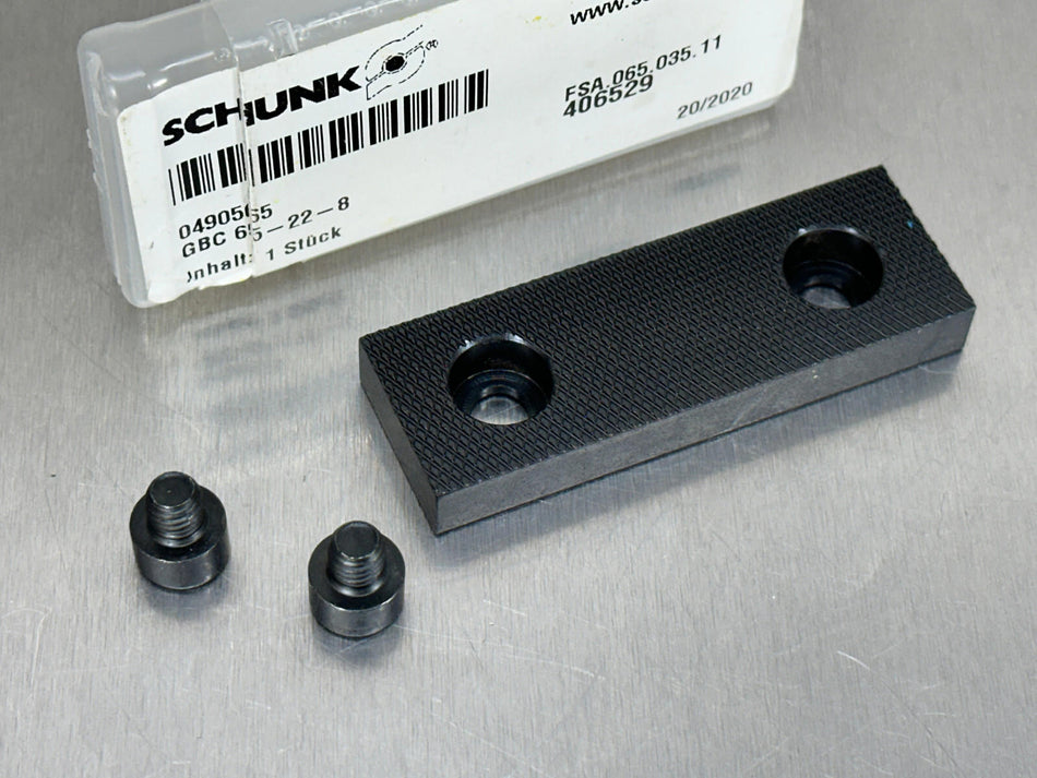 Schunk Serrated Vise Jaw 65mm GBC 65-22-8 Gressel