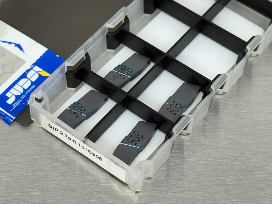 Iscar GIP 2.70-0.10 IC908 Carbide Insert 6402819 (Pack of 4)