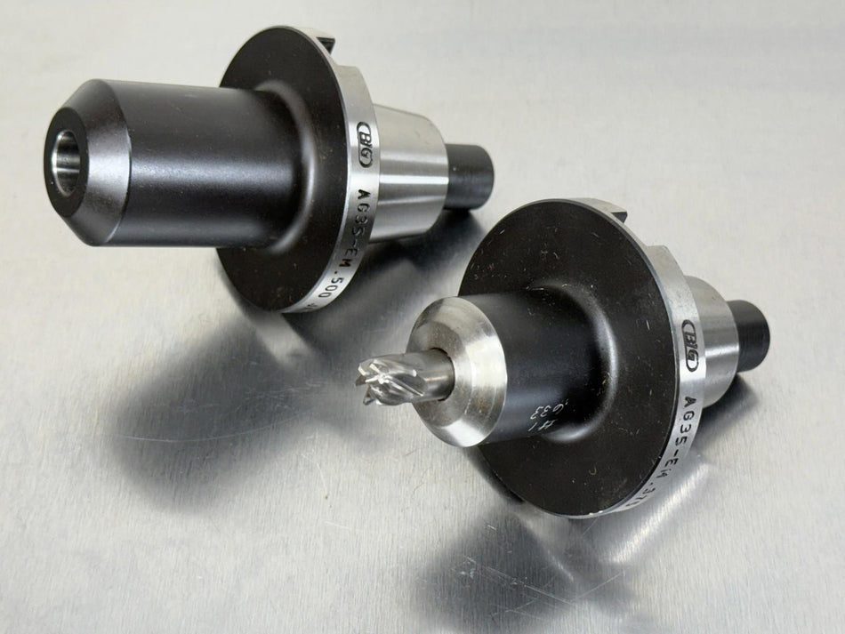 Big Daishowa AG35 End Mill Holder 3/8" & 1/2"  AG35-EM.375, AG35-EM.500 (Qty. 2)
