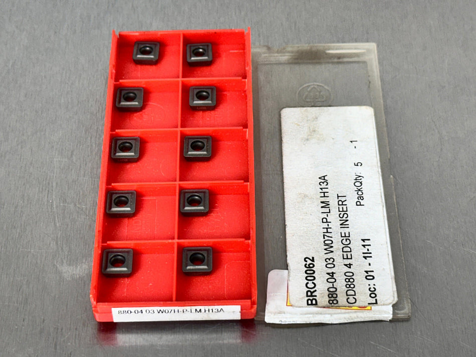 Sandvik 880-04 03 W07H-P-LM H13A Carbide Insert (Pack of 10)