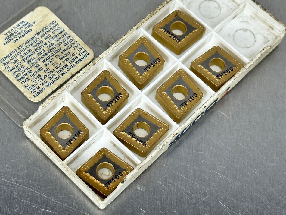 Seco CNMG433-M5 TP100 Carbide Insert CNMG 120412-M5 (Pack of 8)