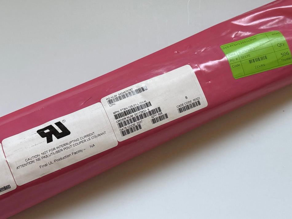 Samtec FTSH-125-01-L-DV-K Header Connector Male Pin 50POS (Qty 506)