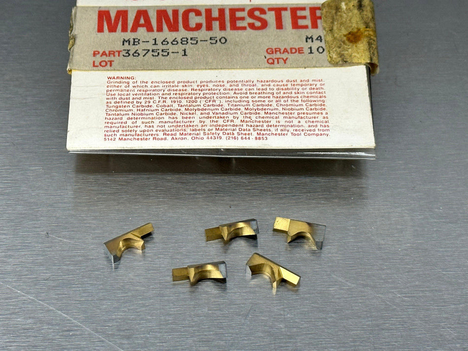 Manchester MB-16685 50 M40 Carbide Insert (Pack of 5)