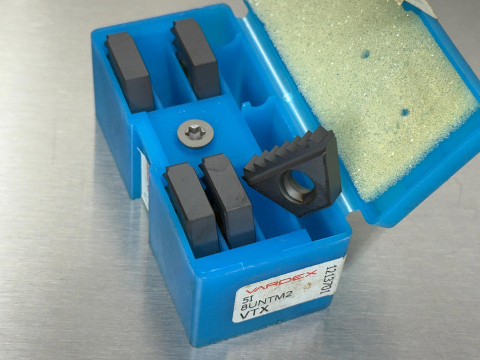 Vardex 5I 8UN TM2 VTX Carbide Insert Threading (Pack of 5)