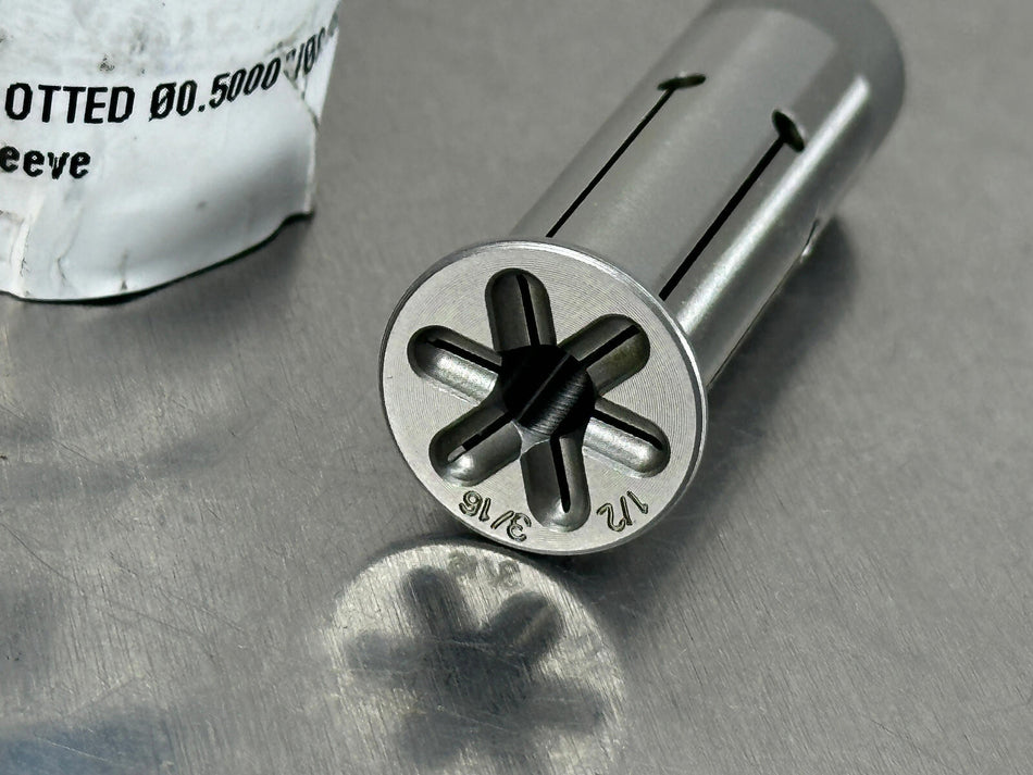 Schunk 3/16" x 1/2" Intermediate Sleeve Hydraulic Chuck Collet GZB-S 217377