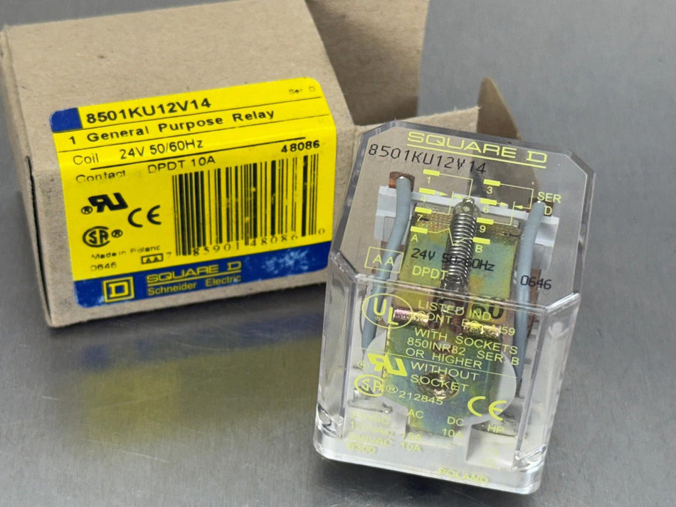Square D 8501KU12V14 General Purpose Relay 24V