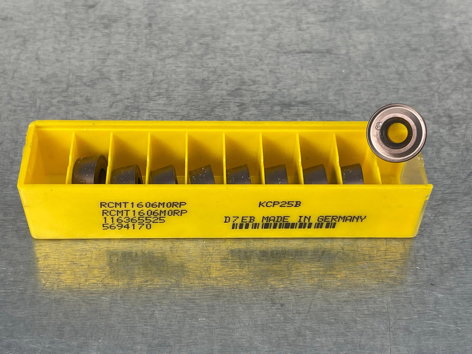 Kennametal RCMT 1606M0RP KCP25B Carbide Insert (Pack of 9)