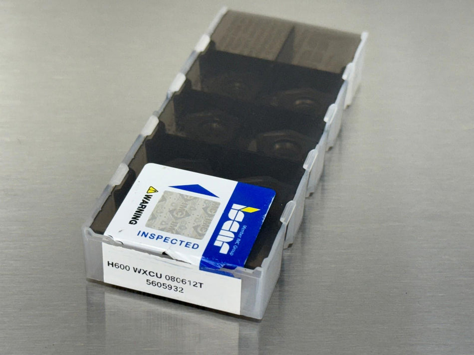 Iscar H600 WXCU 080612T IC808 Carbide Insert (Pack of 8)