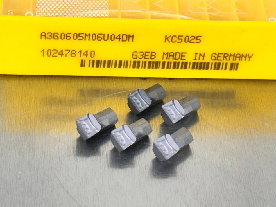 Kennametal A3G0605M06U04DM KC5025 Carbide Insert (Pack of 5)
