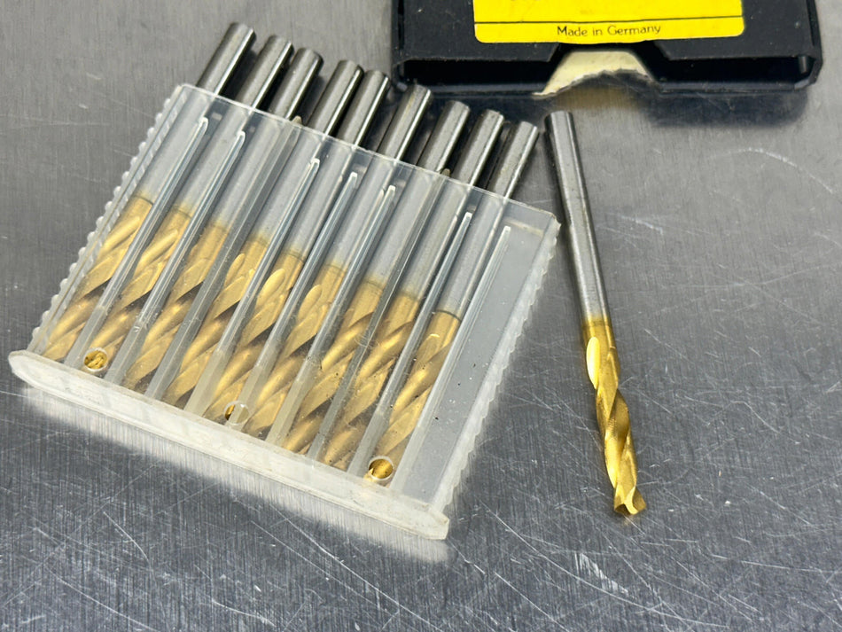 (10) Guhring 3.9mm HSS Stub Drill 653 Series TiN Coat 3.90mm 00653